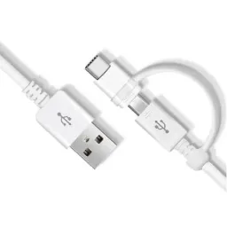 Кабель Samsung 2-in-1 micro USB - Type C - USB 1.5 m White