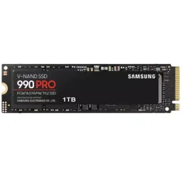 Ssd samsung 1tb pcie 4.0 x4 nvme 2.0 m.2 type 2280 990 pro mz-v9p1t0bw, read 7450mb/s, write 6900mb/s