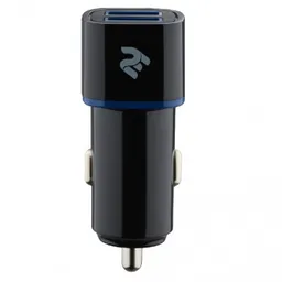 2E Dual USB Car Charger 2.4Ax2.4A Black 2E-ACR01-B