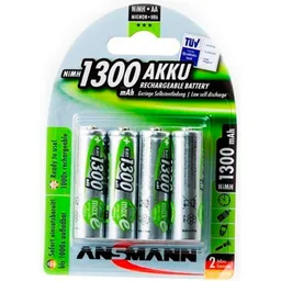 Ansmann NiMH rechargeable battery Mignon AA / HR6 / 1.2V, 1300mAh, 4 pack, 5030792