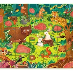 MIDEER Puzzle cu taine „Padurea”, 35 elem. MD3096 6936352530961