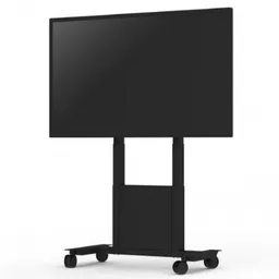 Mobile Stand for Displays NEC PD02MHA, Motorised height-adjustable, 46" ~ 84" Motorised height-adjustment Especially designed for usage with touch displays Professional cable management inside the main body Storage space for equipment Supported NEC Large Format Displays (PD02MHA)  All Large Format Displays from 46” to 98” (up to 120kg) - except CB861Q Max. load capacity (kg)  120 Recommended display size  46” to 98” Orientation Landscape Height adjustment (mm)  500 Storage box dimensions (mm)  496 x 472 x 96 VESA pattern (mm) PD02MHA  200 x 200 to 800 x 400  Product weight (kg) 51 Finish  Black Warranty  2 years