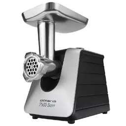 Meat mincer Polaris PMG2546, 2500W power output, 3 perforated discs 3/5/7mm, grinding speed 2.7kg / min, inox