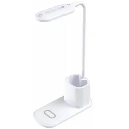 Rebeltec LED Desk lamp with QI wireless charging 15W W601, White
