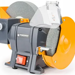 Polizor de banc 1850W Powermat PM-SS-1850M-SM Alimentare  230 V / 50 Hz Putere maxima  1850 W Rota%3Fii maxime  2950/min. Dimensiunile discului abraziv  200 x 40 x 12,7 [mm] Dimensiunile discului abraziv  150 x 20 x 12,7 [mm] Nivel de presiune acustica Lpa K = 3 dB (A)  63 dB (A) Nivel de putere sonora Lwa K = 3 dB (A)  76 dB (A) Nivel de vibra%3Fie K = 2,5 m/s%3F  2,5 m/s%3F Greutate dispozitiv  7,1 kg Lungime cablu de alimentare  180 cm