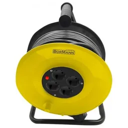 Удлинитель на катушке 50m 4 гнезд 2*1,5mm2 BORMANN BCR2230 054054