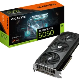 GIGABYTE GeForce RTX  5050 GAMING OC 8G / 8GB GDDR6 128bit, 2632/20000MHz, CUDA 2560, Triple Fan, PCIeX16 5.0, 2xHDMI, 2xDP, WindForce Cooling System  Hawk Fans Alternate Spinning, Screen Cooling, Copper Plate Heatpipes, Reinforced structure, 1x 8-pin PCIe, Black, Retail