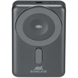 Power Bank Rivacase 5000 mAh, Magsafe 15W + QC/PD20W + iWatch charger, VA2607, Black