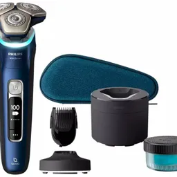 Shaver Philips S9980/59 Sistem de ras Rotativa Moduri de utilizare Uscat, Umed Indica%3Fii Indicator de incarcare, cura%3Fare, recomandari SkinIQ Tip acumulator Li-Ion Timp func%3Fionare de la baterie 60 min Carcasa rezistenta la apa Da