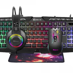 Xtrike Me Combo Keyboard+Mouse+Mousepad+Headset CMX-410 Gaming Kit RGB
