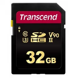 .32GB SDHC Card (Class 10) UHS-II, U3, Transcend "TS32GSDC700S" Ultra High Speed (R/W 285/180MB/s),
