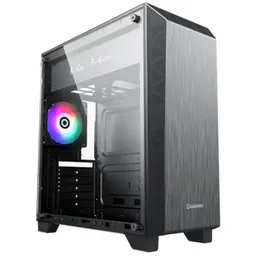 Case ATX GAMEMAX Nova N5, w/o PSU, 1x120mm, FRGB LED fan, ARGB LED strip, TG, USB 3.1, Black