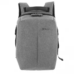 Rucsac-Laptop, Antifurt V2, USB charging port 15.6", Anti-theft locking system, Water resistant, Tellur Gray  TLL611232