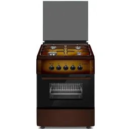 Plita Zanetti Z6000 E TDF 60x60, 4 газ.конфорки.электроподжиг,электро духовка,коричневая,