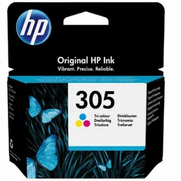 HP 305 (3YM60AE) Tri-color Original Ink for HP DeskJet 2710, HP DeskJet 2720 ,HP DeskJet 2721, HP DeskJet 2722, HP DeskJet 2723, HP DeskJet 2724, HP DeskJet Plus 4110,HP DeskJet Plus 4120, 100 p.
