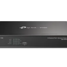 TP-Link "VIGI NVR1008H-8P" 8 Channel Network Video Recorder , 1xSATA, 8xPoE+, 53W Budget