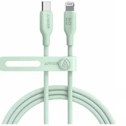 Cable Type-C to Lightning - 1.8 m - Anker 541 Bio-based, 30W, Apple official MFi, 20.000-bend lifespan, green