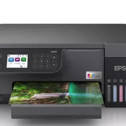 MFD Epson EcoTank L8100 All-in-One Functions Print, Scan, Copy Printing Method Epson Micro Piezo  print head Nozzle Configuration 180 Nozzles Black, 180 Nozzles per Color Minimum Droplet Size 1,5 pl, With Variable-Sized Droplet Technology Ink Technology Dye Ink Printing Resolution 5.760 x 1.440 DPI Category Photo Number of colours 6 colour Printing Speed ISO/IEC 24734 8 pages/min Monochrome, 8 pages/min Colour, 25 Seconds per 10 x 15 cm photo Printing Speed 22 pages/min Monochrome (plain paper 75 g/m%3F), 22 pages/min Colour (plain paper 75 g/m%3F), 12 Seconds per 10 x 15 cm photo (Epson Premium Glossy Photo Paper) First Page Out Monochrome 13,2 Seconds, Colour 13,3 Seconds Colours Black [Dye], Cyan [Dye], Light Cyan [Dye], Yellow [Dye], Magenta [Dye], Light Magenta [Dye] Colours Capacity Black [70ml], Cyan [70ml], Light Cyan [70ml], Yellow [70ml], Magenta [70ml], Light Magenta [70ml] Scan Optical Resolution 1.200 DPI x 4.800 DPI (Horizontal x Vertical) Maximum scan size 216 mm x 297 mm Scanner type Contact image sensor (CIS) Number of paper trays 1 Paper Formats A4 (21.0x29.7 cm), A5 (14.8x21.0 cm), A6 (10.5x14.8 cm), B5, C6 (Envelope), DL (Envelope), No. 10 (Envelope), Letter, Plastic cards Duplex No, Manual Paper Tray Capacity 100 Sheets Standard, 100 Sheets Maximum, 20 Photo Sheets Rear paper path (special media) Yes Media Handling Borderless Print, CD/DVD print Mobile and Cloud printing services Epson iPrint App, Epson Smart Panel App Panel Type Color, Touchscreen, Diagonal 6,1 cm Emulations ESC/P-R Interfaces Wireless LAN IEEE 802.11a/b/g/n, Wi-Fi Direct Consumables C13T09C14A, 108 EcoTank Black ink bottle, 3,600 pages black C13T09C24A, 108 EcoTank Cyan ink bottle, 7,200 pages cyan C13T09C34A, 108 EcoTank Magenta ink bottle, 7,200 pages magenta C13T09C44A, 108 EcoTank Yellow ink bottle, 7,200 pages yellow C13T09C54A, 108 EcoTank Light Cyan ink bottle, 7,200 pages light cyan C13T09C64A, 108 EcoTank Light Magenta ink bottle, 7,200 pages light magenta C12C934591, Maintenance Box Included Bottle Yield Black yield 2.600 pages, 4.100 photos Colour yield 5.400 pages, 1.500 photos
