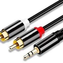 Qilive Q.1624 Audio Cable, 3.5mm stereo plug - 2 Cinch plugs, gold-plated, 2.0 m G4217929