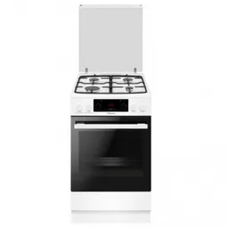 Плита газовая Hansa FCMWS59363 Высота, см  85**Газконтроль**Глубина, см  60**Тип духовки  Электрическая**Цвет  Белый**Ширина, см  50**Электроподжиг комфорок