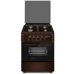 Plita Zanetti Z6000 GBR 60x60, 4 газ.конфорки.электроподжиг,газ духовка,коричневая