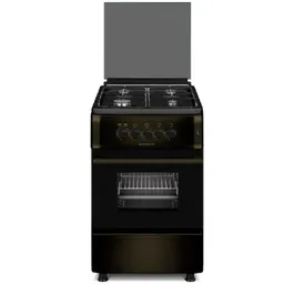 Plita Zanetti Z5000 GBR 50x60, 4 газ.конфорки.электроподжиг,газ духовка,коричневая