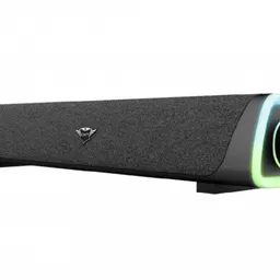 Trust Gaming GXT 620 AXON, RGB gaming soundbar with rainbow wave lighting and easy-to-reach volume control, 12W, USB power/3.5mm jack 140cm, Black
