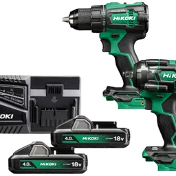 Set Masina de insurubat DS18DE + Impact WR18DH 18V 4Ah Hikoki KC18DEWLZ