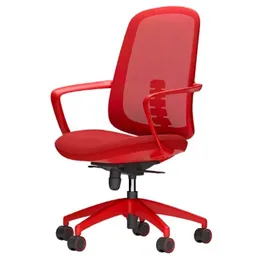 Como-DHX2/red - scaun oficiu, rosu