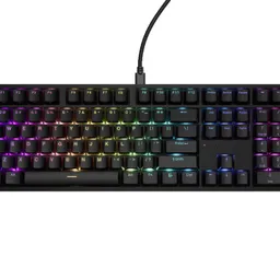 Genesis Mechanical Keyboard Thor 404 US Layout RGB Backlight Mechanical Black Gateron Yellow Pro NKG-2297
