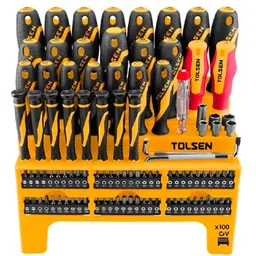 Set surubelnite si bite 100pcs TOLSEN 20185