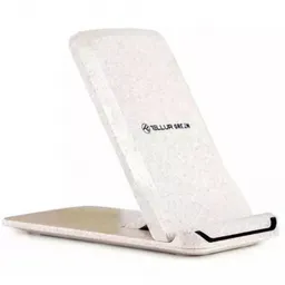 Incarcator wireless birou Tellur Green, certificat Qi, input port - Type-C, Ecomaterial - Wheat straw fiber 35% + 65% ABS, 15W, pliabil, crem TLL151311