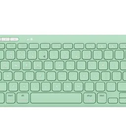 Trust Lyra Multi-Device Compact Wireless keyboard, RF 2.4GHz, Bluetooth v5.0, Key technology - scissor, FN keys, Indicators Charging, Connection status, Caps-lock, Wireless mode  USB-A, USB-C, Rechargeable battery, 301g, Green, US