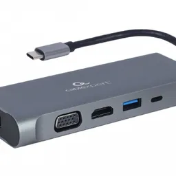 Adapter 7-in-1 Type-C to LAN/VGA/4K HDMI/AUX/USB3.0/SD/Type-C socket, Cablexpert A-CM-COMBO7-01 - https //cablexpert.com/item.aspx%3Fid=12147