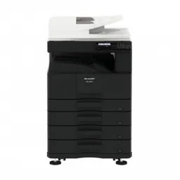 MFP Sharp Nova Light2 BP-20M24EU Monochrome A3 Laser Multifunctional Print, Copy, Scan Standard Reversing ADF ( RADF ), 100 sheets Print speed  24 ppm (A4) B/W, 12 ppm (A3) B/W Duplex Print Standard Print Resolution  600x600 dpi Paper weight  55 - 200 (g/m2) Paper capacity  Standard 350 sheets, Maximum 1850 sheets Output Capacity Max. 250 sheets Memory  1 GB Network Scanner Standard Scan method Push scan and Pull scan Scan speed  1- sided  37 ppm, 2- sided  15 ppm Resolution push scan  100, 150, 200, 300, 400, 600 dpi File formats  TIFF, PDF, JPEG Scan destinations  Desktop, FTP, Email, Network folder, USB memory Interface Standard  USB 2.0, 10Base-T, 100Base-TX,1000Base-T Option  Wireless LAN IEEE802.11 b/g/n Standard PCL 6 and Optional PostScript® 3  emulation Easy-to-use 5-line LCD control panel Consumables  BP-GT200, Black toner 20,000 yield (6%) BP-GT201, Black toner 8,400 yield (6%) BP-GV200, Black developer BP-20M22/BP-20M24 (75 k) MX-312GR, Black drum BP-20M22/BP-20M24 (75 k) Included in the box  MFD, Developer, Drum, Starter Toner 4200 pg