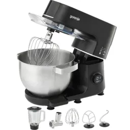 Food Processor Gorenje MMC1000SCB Putere 1000 W Materialul carcasei Metal, Plastic Capacitate bol 6 L Trepte de viteze 12 Mod impuls Da Mod turbo Da Mixare planetar%3F Da