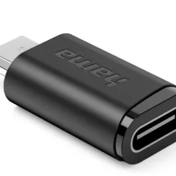 Hama Adapter, USB-C Socket - Micro-USB Plug, 3 Pcs, black 201744