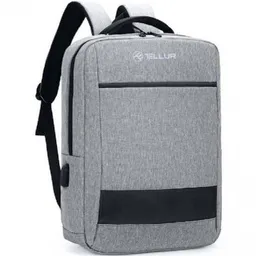 Rucsac-Laptop, NOMAD 15.6", Tellur gri  TLL611302, USB charging port, Multiple compartments, MAterial Oxford fabric