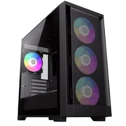 Case mATX GAMEMAX Defender MB, w/o PSU, 0.6mm, 4x120mm ARGB fans, ARGB Hub, Front Mesh, TG, 1xUSB3.0, 2xUSB2.0, 2x3.5', 3x2.5", Black