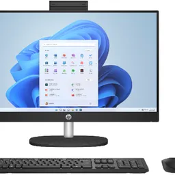 HP AIO 24-cr0075ci Black (23,8" FHD IPS Core i5-1335U 1.3-4.6GHz, 8GB, 512GB, wireless KB MS, Free DOS) Product Family HP All-in-One 24-cr0075ci / A1AG2EA Screen 23.8" FHD (1920x1080) IPS Anti-glare, Non Touch, 250 nit, sRGB 99% CPU Intel® Core  i5-1335U 1.3 GHz (12M Cache, up to 4.6 GHz, 10 cores) RAM 8GB (1*8GB) DDR4 3200 SO-DIMM HDD 512GB PCIe® NVMe  M.2 SSD Opticals no ODD Card Reader no CR Graphics Integrated Intel® Iris® X%3F Graphics WLAN Realtek RTL8852BE Wi-Fi 6 (2x2)   Bluetooth® 5.3 Camera 720p HD Camera with privacy 1 x USB-C 2 x USB-A 2.0 2 x USB-A 3.2 gen1 HDMI-out 1Gb LAN (RJ-45) Keyboard Mouse Wireless HP 510SP Keyboard   Mouse, Black, Russian Speakers 2 x 2W PSU 90W Adapter Black OS FreeDOS Maincase Black