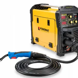 Invertor migomat 230A Powermat MIG / MAG / TIG / MMA PM-IMG-230T model  PM-IMG-230T alimentare  230V / 50Hz consum de energie MIG / MAG  6.1kVA consum de energie TIG/MMA  5.8kVA metode de sudare  MIG / MAG / FCAW / MMA (electrod) / TIG Gama de curent de sudare MIG / MAG  40 – 230A Gama de curent de sudare TIG / MMA  20 – 180A Ciclu de lucru curent de sudare 100%  (MIG / MAG – 180A) Ciclu de lucru curent de sudare 100%  (TIG / MMA – 143A) Ciclu de lucru curent de sudare 60%  (MIG / MAG – 230A) Ciclu de lucru curent de sudare 60%  (TIG / MMA – 180A) diametrele firelor suportate  0.6 / 0.8 / 1.0mm diametre electrod suportate  2.5mm – 4mm bobine de sarma suportate  max.5 kg alimentator de sarma  2 – role (intern) diametrul exterior al rolei de alimentare  30 mm diametrul interior al rolei de alimentare  10 mm (indentat) grosime rola de alimentare  10 mm clasa de izolare  F grad de protectie  IP21S dimensiuni  51 x 22 x 38 cm [lungime / latime inaltime] Greutate neta  12,5 kg