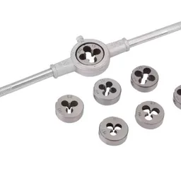 Набор 8 плашек для нарезки резьбы M3-M12 HOTECHE 640113