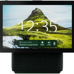Smart Speaker (YNDX-00055GRN) Yandex Station Duo Max with Alisa, Green, Smart Home Control Center with Zigbee, Display 10.5", FHD, Cam 13Mpx, No Hub Required, Wi-FI-AX + BT5.2, Alisa Assistant built-in, 60W, Sensor buttons, 4 Microphones, Multiroom, Room Correction