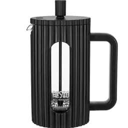 French Press Coffee Tea Maker RESTO 90531 Volum 1 L Materialul carcasei O%3Fel inoxidabil, Plastic, Sticla Material maner Plastic Nuan%3Fa culoare Negru