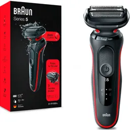 Shaver Braun 51-R1000s Sistem de ras Sita Moduri de utilizare Uscat, Umed Indicatii Afi%3Faj LED Tip acumulator Li-Ion Timp functionare de la baterie 50 min Tip control Electronic cu butoane Carcasa rezistenta la apa Da