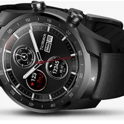 Ceas Smart Mobvoi TicWatch Pro Black Premium Smartwatch with Layered Display for Long Battery Life, NFC Payment and GPS Build-in, Sleep Tracking, Wear OS by Google, Compatible with iOS and Android (Black) WF12106BK