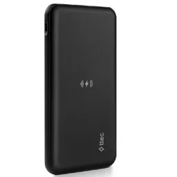 ttec Powerbank 10.000mAh Slim Pro W Wireless, Black
