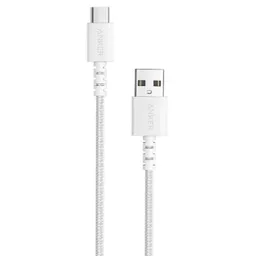 Cable Type-A to Type-C - 0.91 m - Anker PowerLine Select+ USB-A USB-C, 0.91 m, Fast Charge max. 15W (3A / 5V), 30.000-bend lifespan, white
