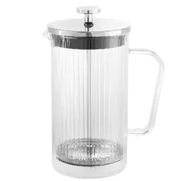 French Press Coffee Tea Maker Polaris Toledo-800FP Volum 0,8 L Materialul carcasei O%3Fel inoxidabil, Plastic, Sticla Material maner Sticla Nuan%3Fa culoare Transparent