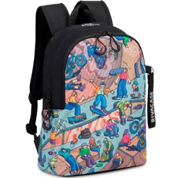 Backpack Rivacase 5420, 12L "Skaters", BlackCapacitate totala   12 LMateriale  Poliester Rezisten%3Fa la apa  Да